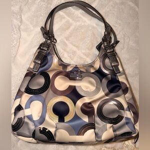 Coach Madison satin hobo bag